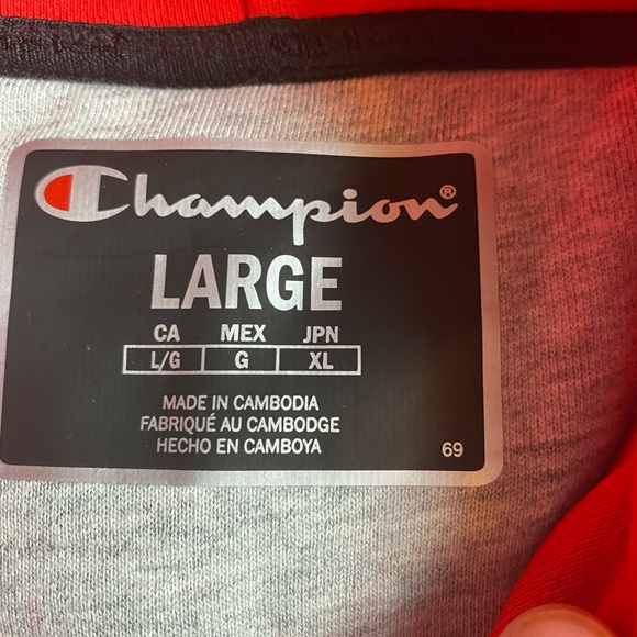 🆕 Champion Superfleece 2.0 -  Zip Up Hoodie Red - Picture 3 of 7